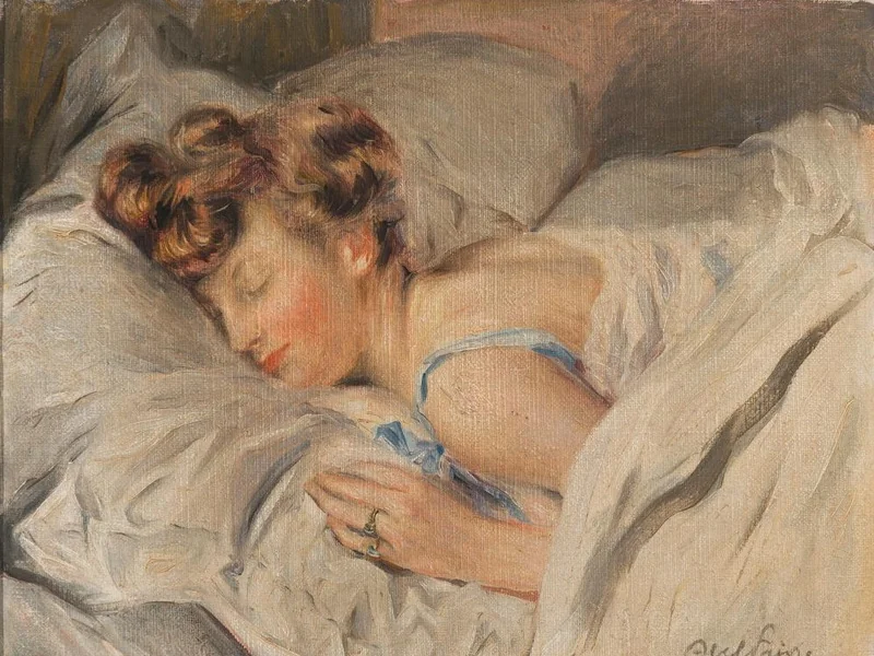 1867-Abel Faivre - La pausa
